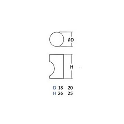 ปุ่มทรงเว้าปัดแฮร์ลาย - Image 2