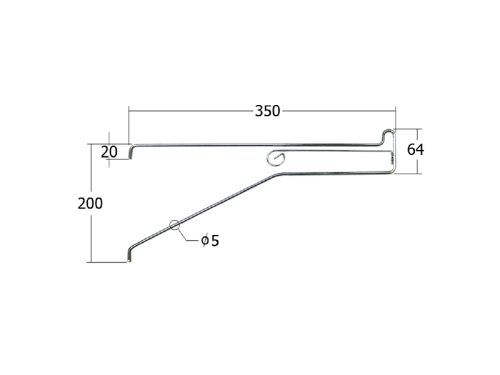 502.001.350 ชุดแขวนกางเกง 9 เส้น ยาว 35 ซม. - Image 2