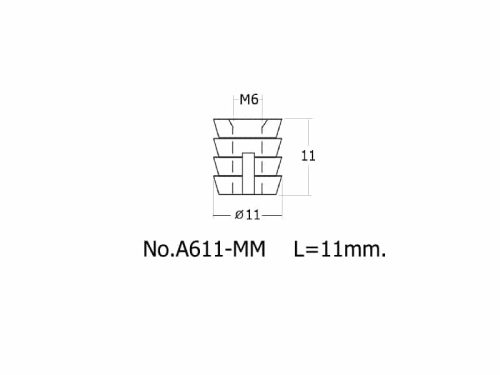 ตัวหนอนพลาสติก : Plastic Insert Nut - Image 2