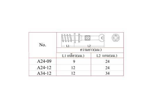 แกนเกือกม้าเกลียวไม้ - Image 2