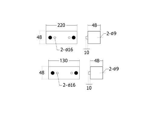 ขาเชอรี่ 2" ยาว 220 mm. สีโครเมียม - Image 3