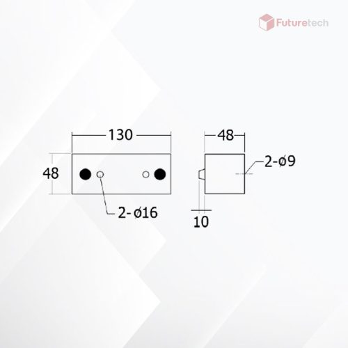 ขาเชอรี่ 2" ยาว 130 mm. สีโครเมียม - Image 2
