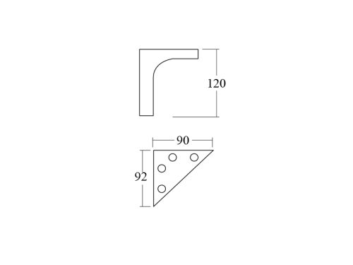 ขาตู้ สูง 120 mm. ซิ้งค์ชุบโครเมียม - Image 2