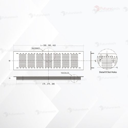 ช่องระบายอากาศ อลูมิเนียม - Image 2