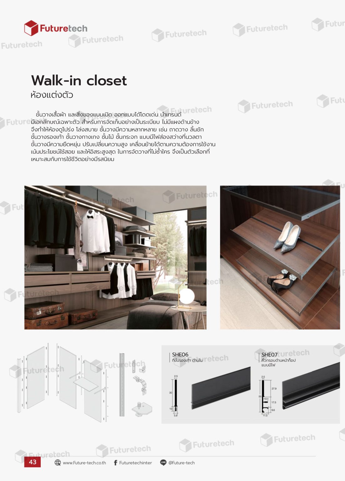 ห้องแต่งตัว Walk-in Closet - ศูนย์รวม อุปกรณ์เฟอร์นิเจอร์ เฟอร์นิเจอร์ ...